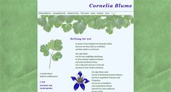 Desktop Screenshot of cornelia-blume.de