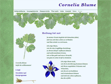 Tablet Screenshot of cornelia-blume.de